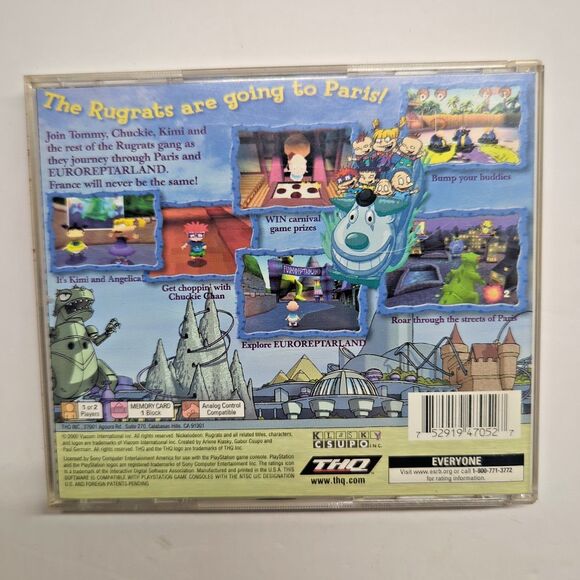Rugrats in Paris: The Movie (PlayStation 1 PS1) Video Game Tested - Picture 2 of 5
